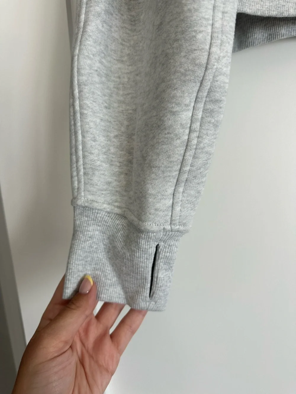 Lululemon Scuba Oversized 1/2 Zip Hoodie - Heathered Core Ultra Light Grey -XS/S
